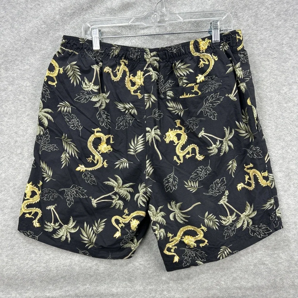 Tommy Bahama Shorts Men Large Hawaiian Chinese Dragon Tropical Swim Trunks Board